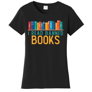 I Am With The Banned Books Funny I Read Banned Books Women's T-Shirt