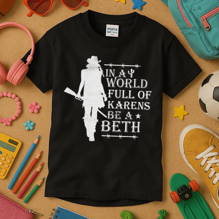 In A World Full Of Karens Be A Beth Kids T-Shirt