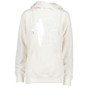 In A World Full Of Karens Be A Beth Womens Funnel Neck Pullover Hood