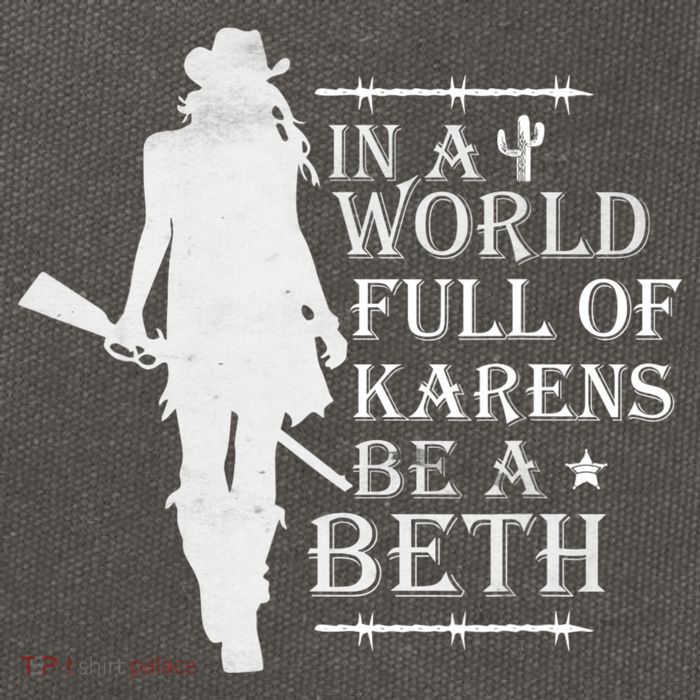 In A World Full Of Karens Be A Beth Cotton Canvas Backpack