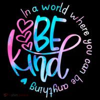 In A World Where You Can Be Anything Be Kind Kindness Gift Flexfit Unipanel Trucker Cap