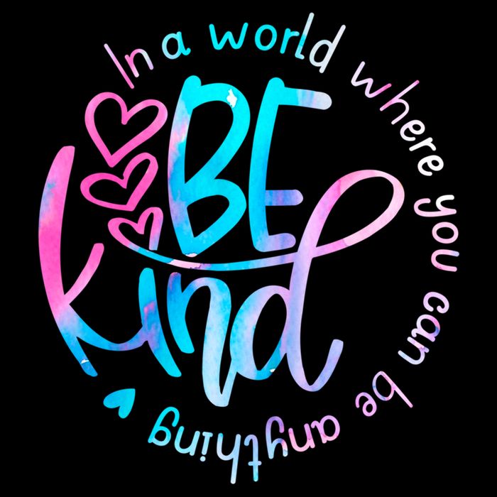 In A World Where You Can Be Anything Be Kind Kindness Gift Cropped Pullover Crew