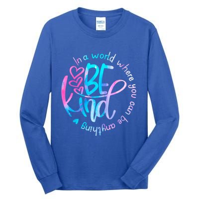 In A World Where You Can Be Anything Be Kind Kindness Gift Tall Long Sleeve T-Shirt