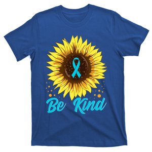 In A World Where You Can Be Anything Be Kind Sunflowers Funny Gift T-Shirt