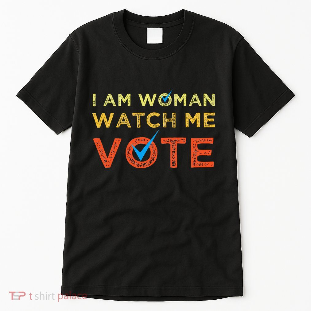 I Am Woman Watch Me Vote Tall T-Shirt