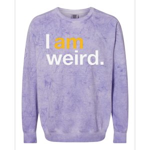 I Am Weird IM Weird Funny Halloween Colorblast Crewneck Sweatshirt