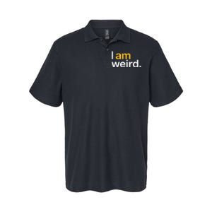 I Am Weird IM Weird Funny Halloween Softstyle Adult Sport Polo