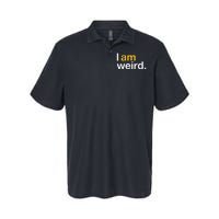 I Am Weird IM Weird Funny Halloween Softstyle Adult Sport Polo