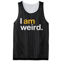 I Am Weird IM Weird Funny Halloween Mesh Reversible Basketball Jersey Tank