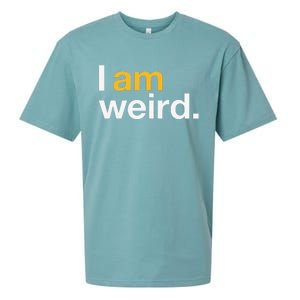 I Am Weird IM Weird Funny Halloween Sueded Cloud Jersey T-Shirt