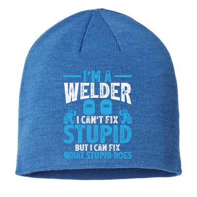 Im A Welder I Cant Fix Stupid Funny Welding Cool Gift Sustainable Beanie