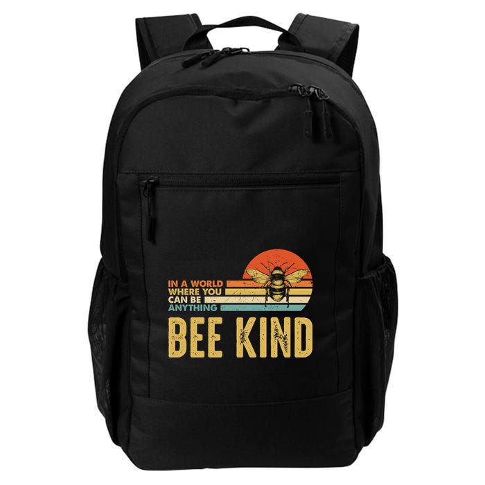In A World Where You Can Be Anything Be Kind Vintage Bee Gift Backpack
