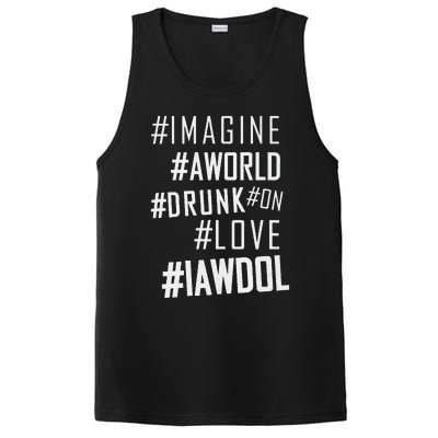 Imagine A World Drunk On Love Color Premium PosiCharge Competitor Tank