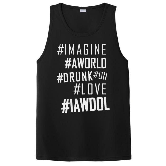 Imagine A World Drunk On Love Color Premium PosiCharge Competitor Tank