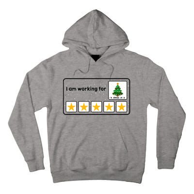 I Am Working For Christmas Break 5 Stars Xmas Tree Tall Hoodie