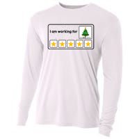 I Am Working For Christmas Break 5 Stars Xmas Tree Cooling Performance Long Sleeve Crew