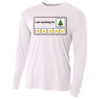 I Am Working For Christmas Break 5 Stars Xmas Tree Cooling Performance Long Sleeve Crew