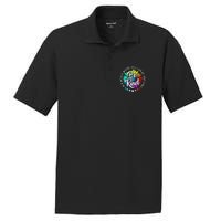 In A World Where You Can Be Anything Be Kind Rainbow Flower PosiCharge RacerMesh Polo