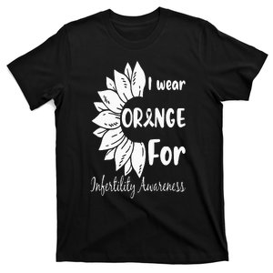 In April We Wear Orange Infertility Awareness Sunflower T-Shirt