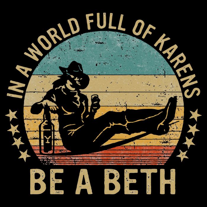 In A World Full Of Karens Be A Beth 7-Panel Snapback Hat