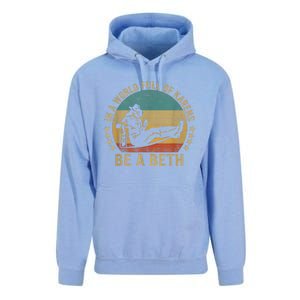 In A World Full Of Karens Be A Beth Unisex Surf Hoodie