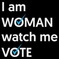 I Am Woman Watch Me Vote 2024 Blue Wave Vote Impact Tech Backpack