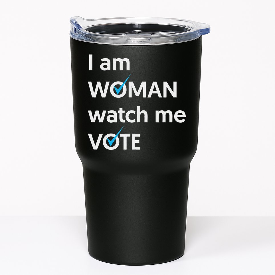I Am Woman Watch Me Vote 2024 Blue Wave Vote Tumbler
