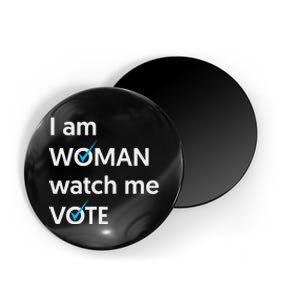 I Am Woman Watch Me Vote 2024 Blue Wave Vote Magnet