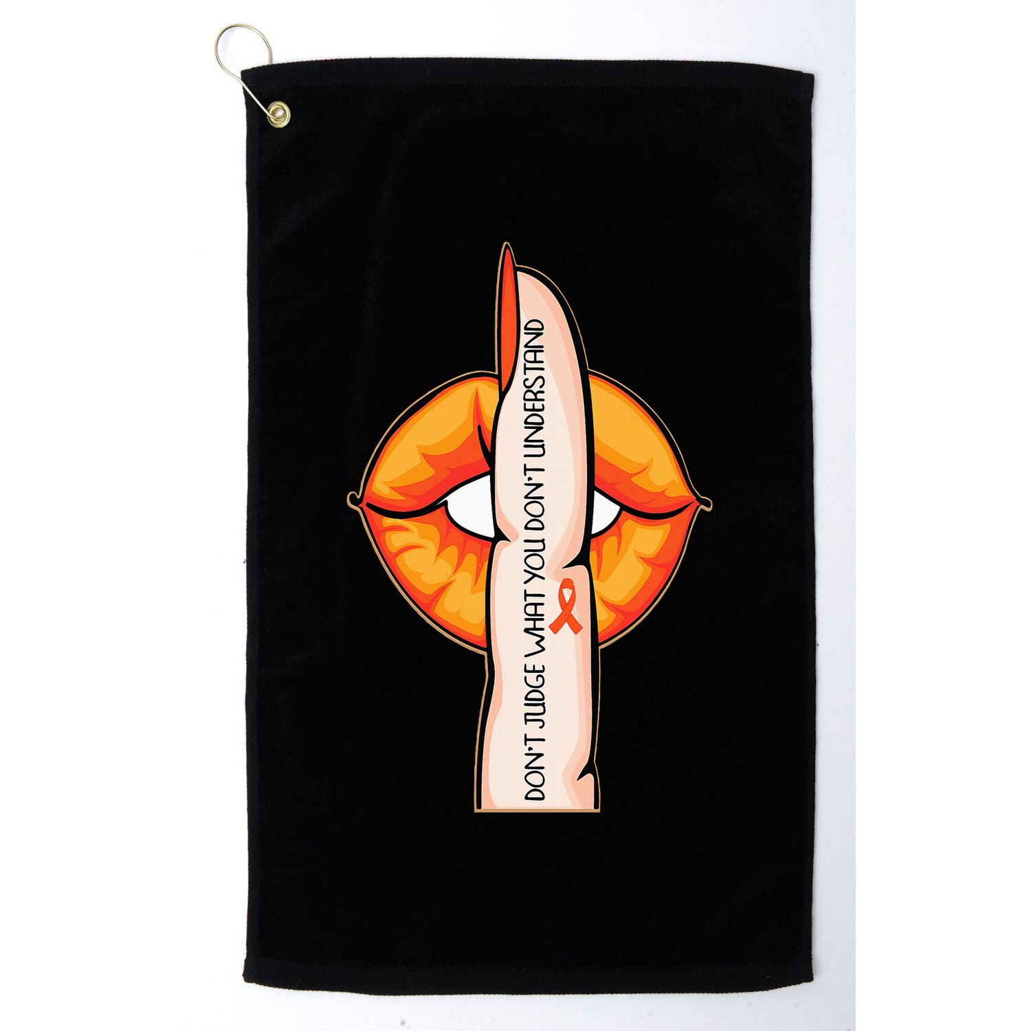 In April We Wear Orange Infertility Awareness Golf Towel