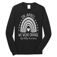 In April We Wear Orange Infertility Awareness Week Long Sleeve Shirt