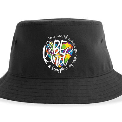 In A World Where You Can Be Anything Be Kind Kindness Sustainable Bucket Hat