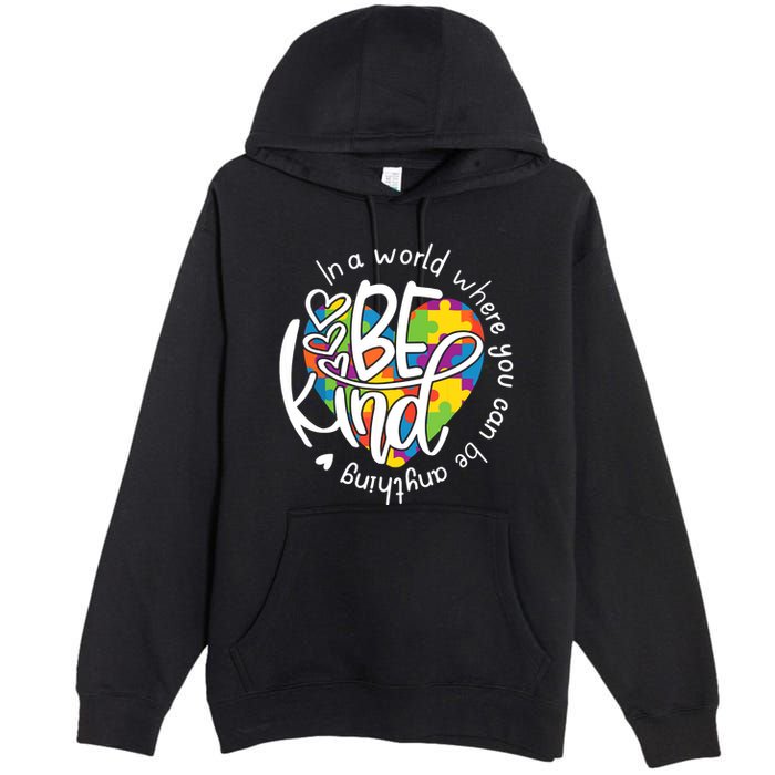 In A World Where You Can Be Anything Be Kind Kindness Premium Pullover Hoodie