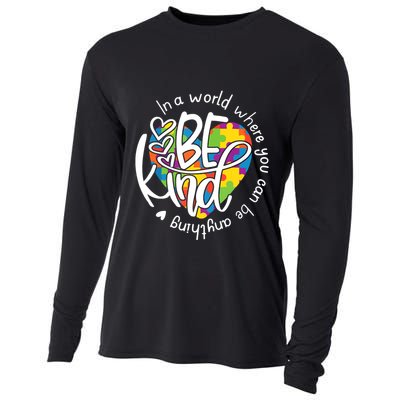 In A World Where You Can Be Anything Be Kind Kindness Cooling Performance Long Sleeve Crew
