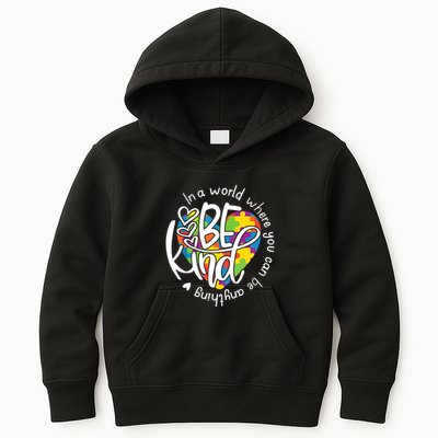 In A World Where You Can Be Anything Be Kind Kindness Kids Hoodie