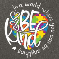 In A World Where You Can Be Anything Be Kind Kindness Cotton Canvas Backpack