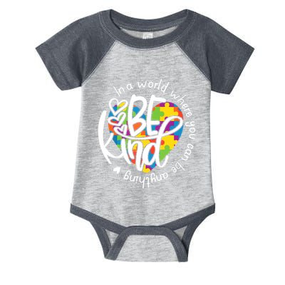 In A World Where You Can Be Anything Be Kind Kindness Infant Baby Jersey Bodysuit