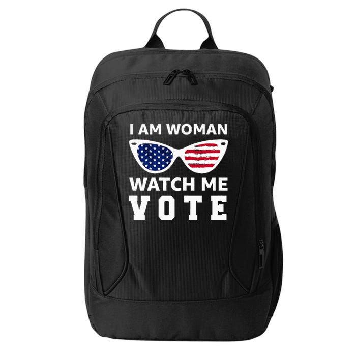 I Am Woman Watch Me Vote City Backpack