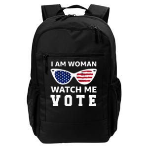 I Am Woman Watch Me Vote Daily Commute Backpack