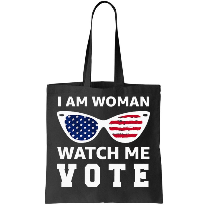 I Am Woman Watch Me Vote Tote Bag