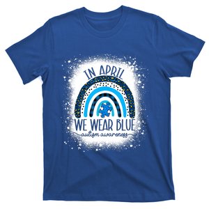 In April We Wear Blue Funny Puzzle Piece Autism Awareness Great Gift T-Shirt