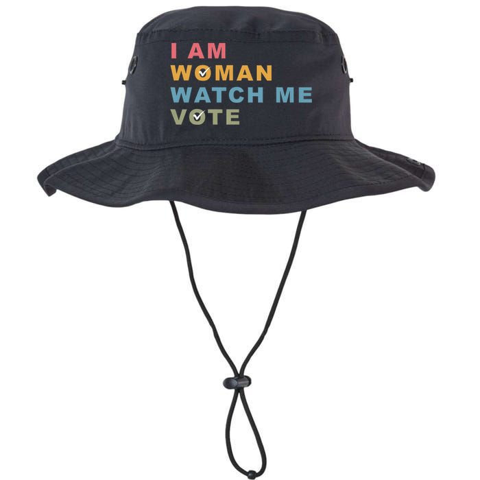 I Am Woman Watch Me Vote For Kamala Harris President 2024 Legacy Cool Fit Booney Bucket Hat