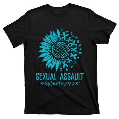 In April We Wear Teal Sexual Assault Awareness Month T-Shirt