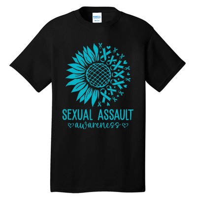 In April We Wear Teal Sexual Assault Awareness Month Tall T-Shirt