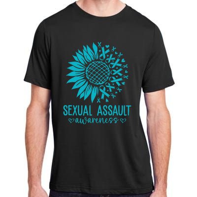 In April We Wear Teal Sexual Assault Awareness Month Adult ChromaSoft Performance T-Shirt