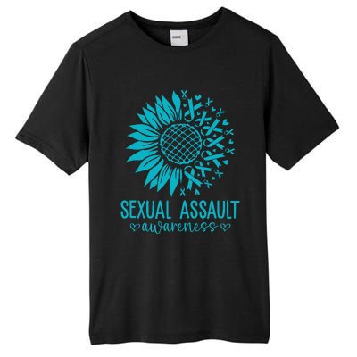 In April We Wear Teal Sexual Assault Awareness Month Tall Fusion ChromaSoft Performance T-Shirt