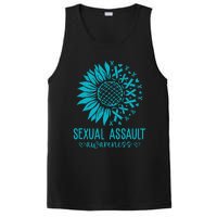 In April We Wear Teal Sexual Assault Awareness Month PosiCharge Competitor Tank