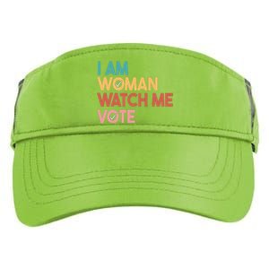 I Am Woman Watch Me Vote Adult Drive Performance Visor