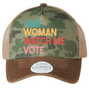 I Am Woman Watch Me Vote Legacy Tie Dye Trucker Hat