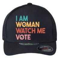 I Am Woman Watch Me Vote Flexfit Unipanel Trucker Cap