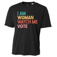 I Am Woman Watch Me Vote Cooling Performance Crew T-Shirt